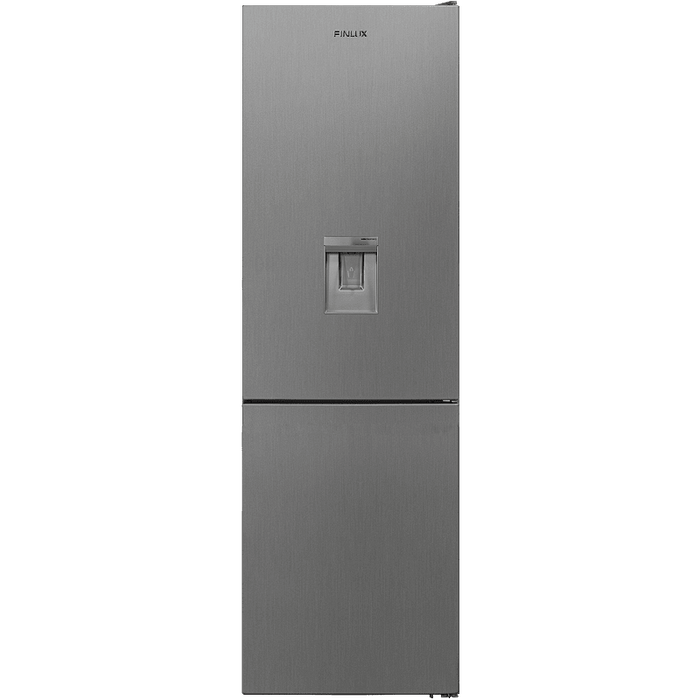 Refrigerator with freezer Finlux FXCA 3841WCE IX , 378 l, E , Inox , Static