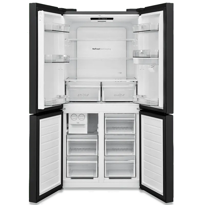 Side-by-Side refrigerator Finlux FXCA FD6207 PUREBDE BLCK, 488 l, E, No Frost, Black