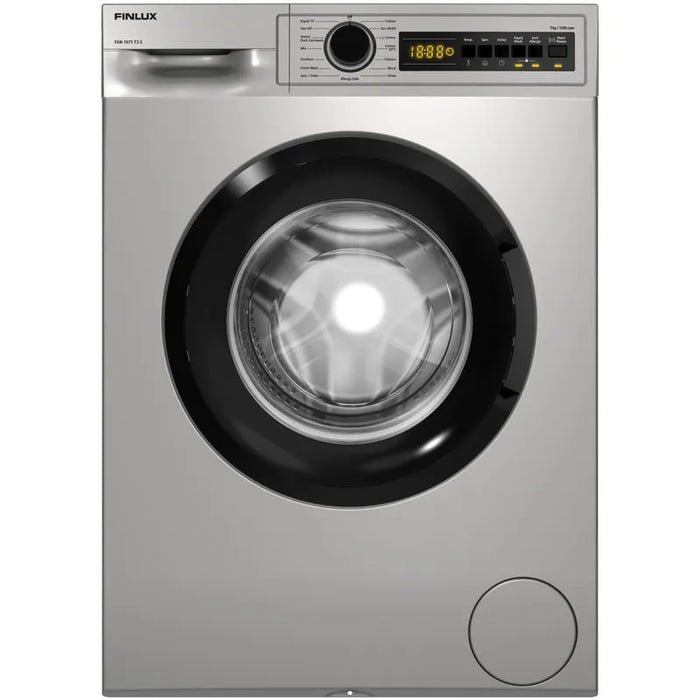 Washing machine Finlux FXN 1071 T2 S , 1200 rpm, 7.00 kg, A , Silver