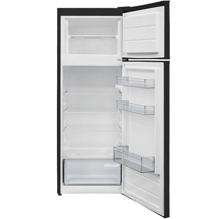 Refrigerator with upper chamber Finlux FXRA 260BE , 213 l, E , Static , Black