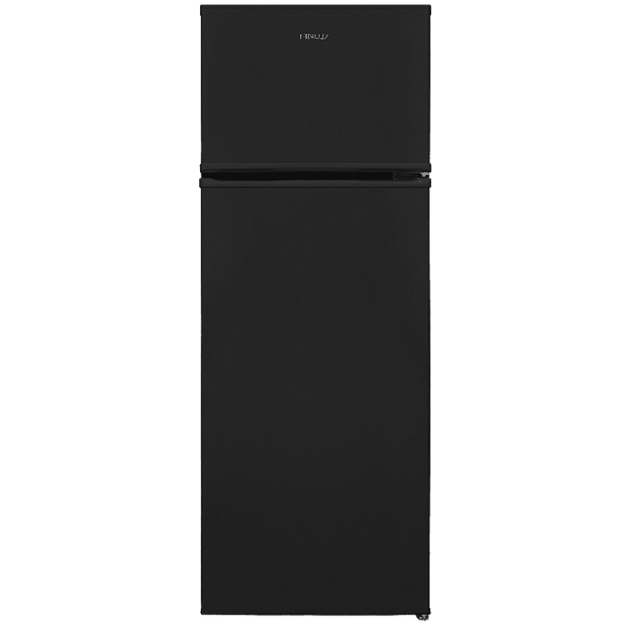 Refrigerator with upper chamber Finlux FXRA 260BE , 213 l, E , Static , Black