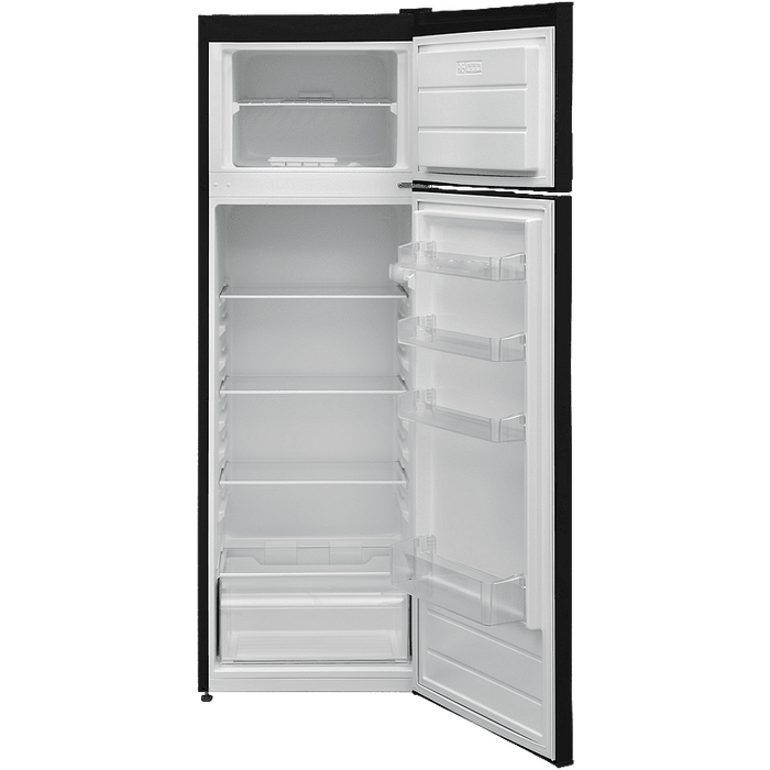 Хладилник с горна камера Finlux FXRA 28370 BKE , 243 l, E , Статична , Черен