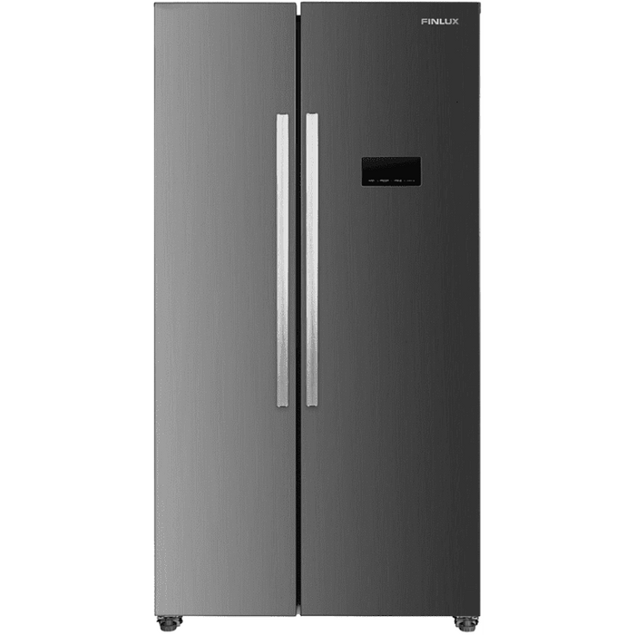 Side-by-Side refrigerator Finlux SBS451EIX, 442 l, E, No Frost, Stainless steel