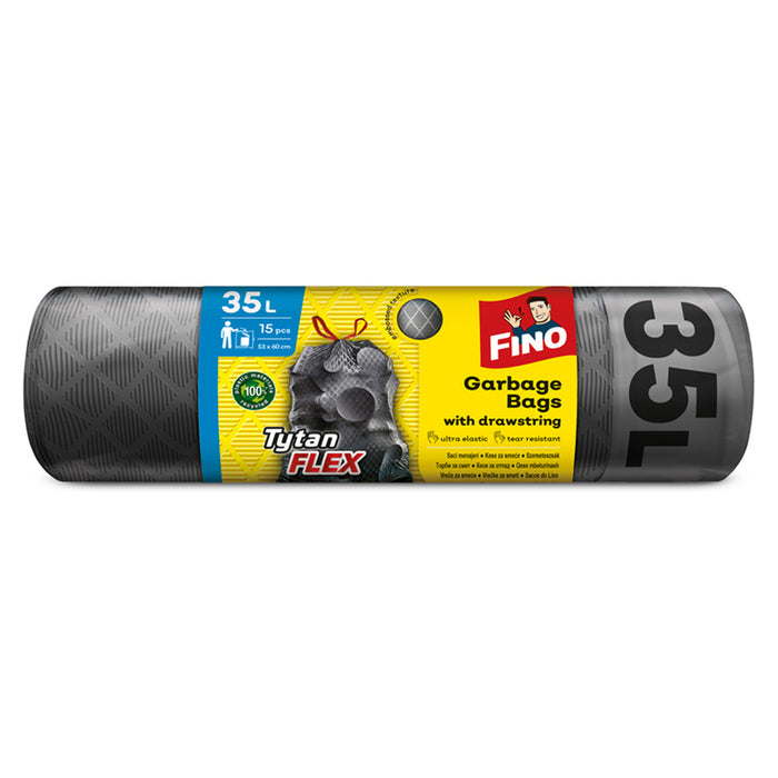WASTE BAGS 35L 12PCS FINO TYTAN FLEX