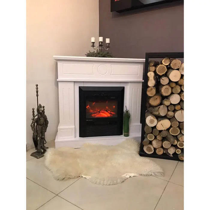 FIREPLACE AND COVERING ART FLAME AMBASADOR WHITE&CRISTINA - Камини<<<Отопление Охлаждане и Вик<<<Praktiker