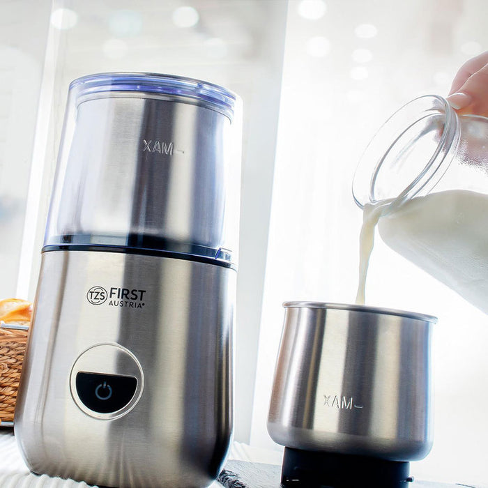 Coffee grinder and milk frother FIRST FA-5486-1 BLACK / STAINLESS STEEL, 200 W