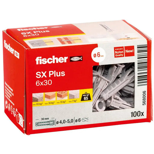 FISCHER SX PLUS EXPANSION DOwel 6X30 - Комплекти дюбели<<<Дюбели<<<Инструменти и