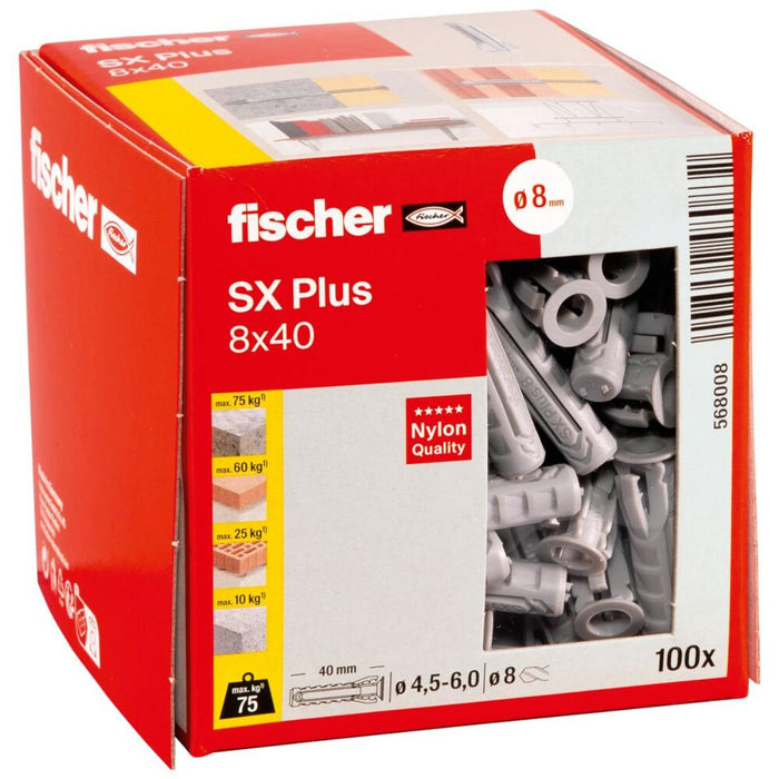 UNIVERSAL DOWEL F8X40MM SX BOX 100PCS