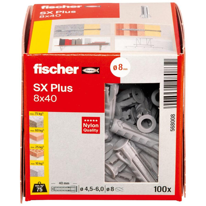UNIVERSAL DOWEL F8X40MM SX BOX 100PCS