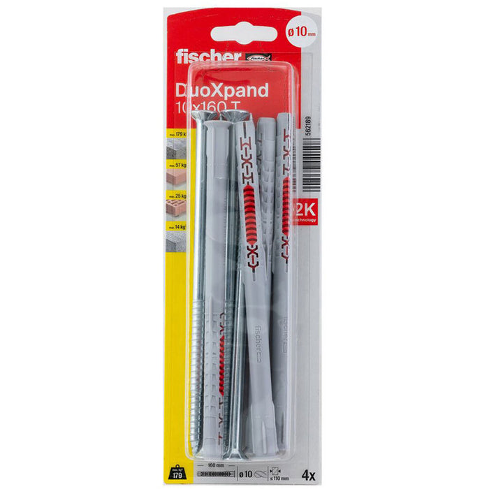 UNIVERSAL DOWEL 10X160 TK 4 PCS. FISCHER DUOXPAND