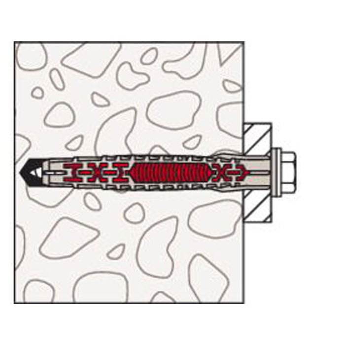 UNIVERSAL DOWEL WITH SCREW 8X80 FUS K 4 PCS. FISCHER DUOXPAND