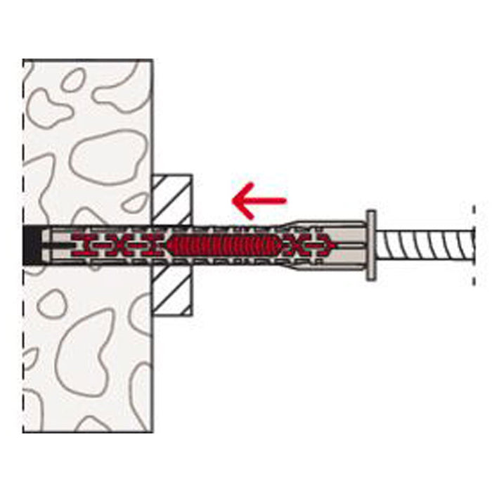 UNIVERSAL DOWEL WITH SCREW 10X100 FUS K 4 PCS. FISCHER DUOXPAND