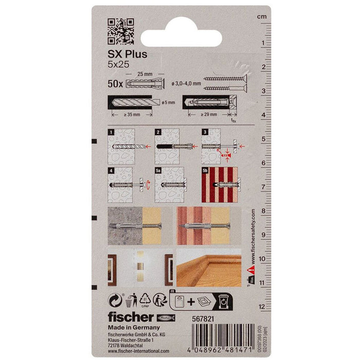 5X25 FISCHER SX PLUS EXPANSION DOwel