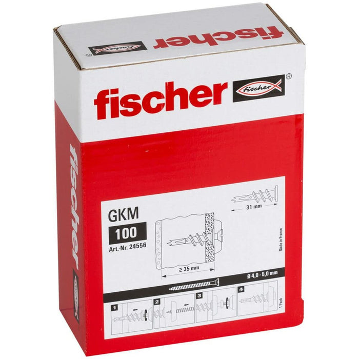 Self-drilling anchors Fischer gkm 24556 Plaster Metal (100 Units)