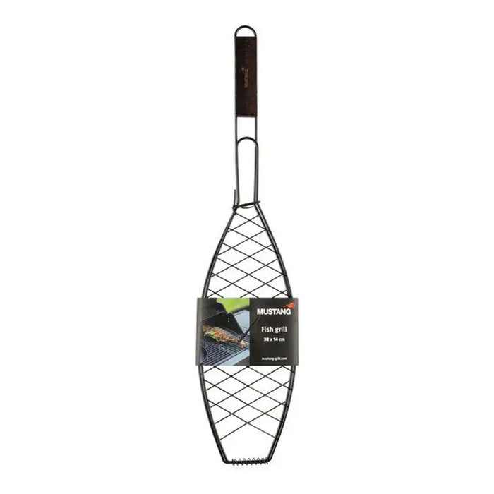 FISH BARBECUE GRILL 14X38CM MUSTANG Black Line - Оборудване барбекю<<<Барбекю<<<Градина<<<Praktiker