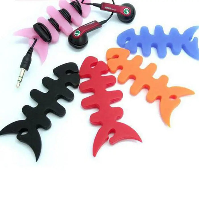 Fish-shaped headphone cable wrap - orange - Other cell phone equipment<<<HurtelXML