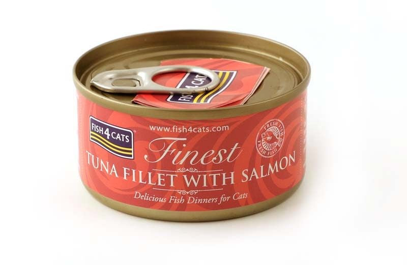 FISH4CATS  Tuna fillet with salmon - wet cat food - 70g
