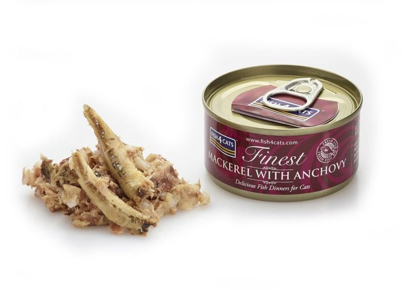 FISH4CATS Mackerel with anchovy - wet cat food - 70g