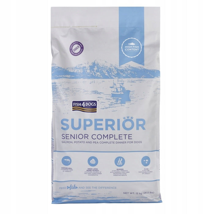 FISH4DOGS Superior Senior Medium  Complete Salmon - dry dog food - 12kg