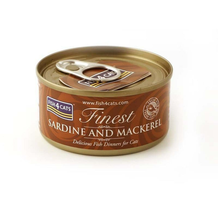 Cat food FISH4DOGS Sardine and mackerel Fish 70 g