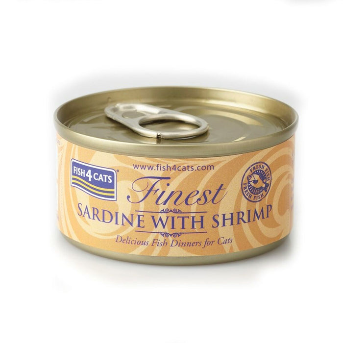 Cat food FISH4DOGS FISH4CATS Sardine with shrimp Fish 70 g