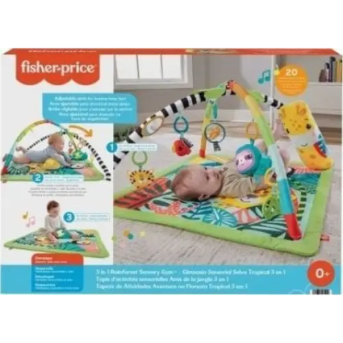 FISHER PRICE EDUCATIONAL 3IN1 RAINFOREST MAT HJW08 - Educational matsZDN-MDU<<<(Games and toys) Toys for the youngest