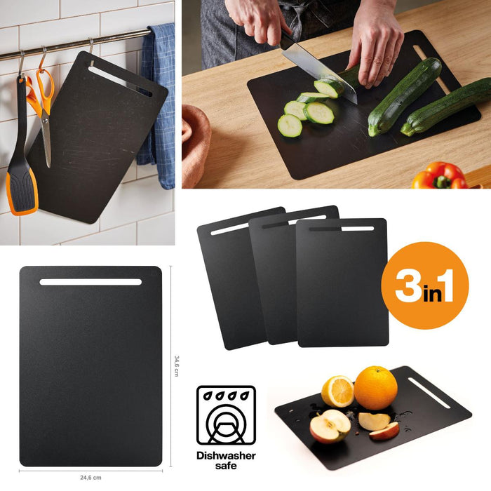 FISKARS PLASTIC CUTTING BOARD 3PCS