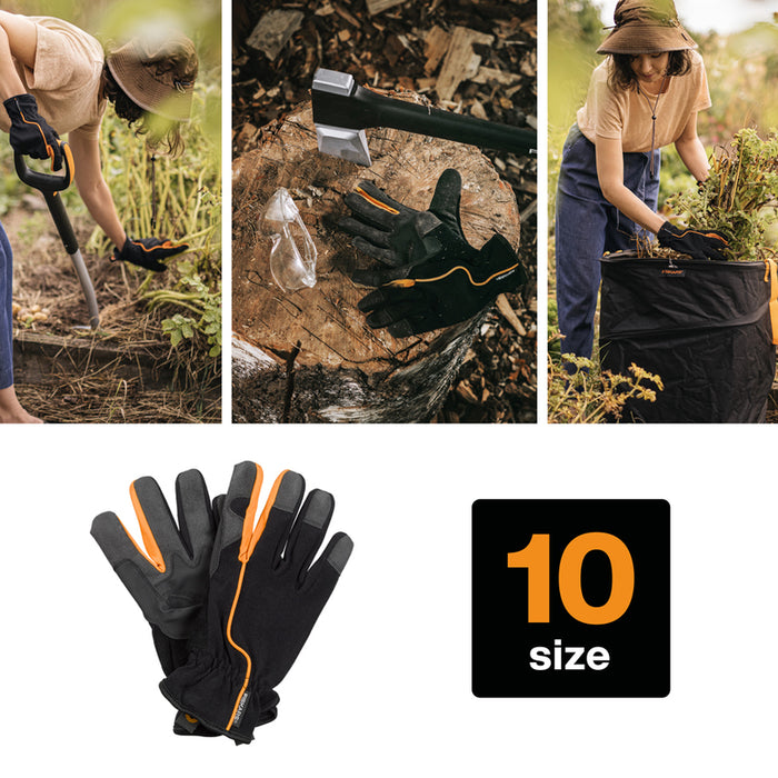 GARDENING GLOVES SIZE 10 FISKARS