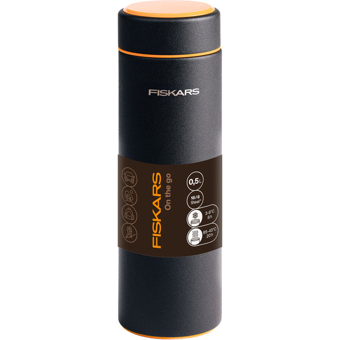 FISKARS CAMPING THERMO BOTTLE BLACK FISKARS On-the-go