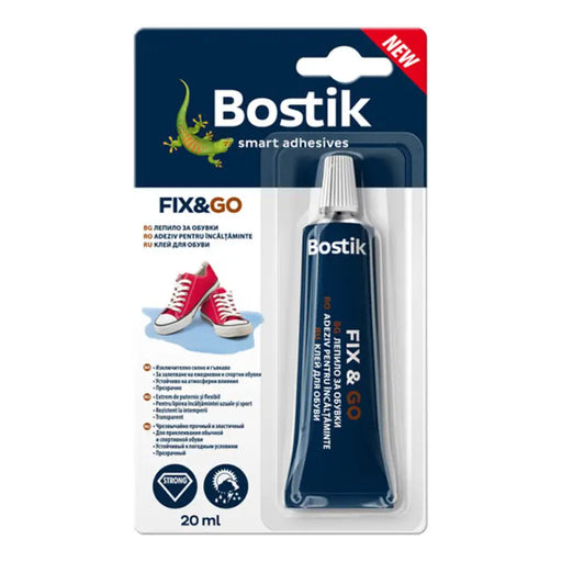 FIX&GO SHOE GLUE 20 ML BOSTIK - Лепила<<<Лепила и ленти<<<Бои и лакове<<<Praktiker&&&Лепила<<<Лепила и ленти<<<Подови и