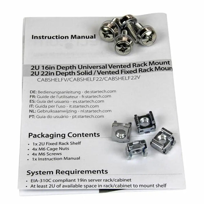 Fixed Tray for Rack Cabinet Startech CABSHELF22 - Компютър Мрежи и компоненти<<<Компютри|