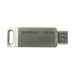 Flash Drive 64GB USB 3.2 Gen 1 USB / USB C OTG ODA3 Goodram - Silver - Paragony<<<HurtelXML