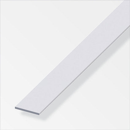 FLAT ALUMINUM PROFILE ANODISED 20 MM 1 M ALFER ALUMINUM - Профили<<<Профили и планки<<<Инструменти и
