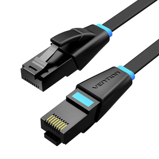 Flat network cable CAT6 UTP Vention IBJBK RJ45 Ethernet 1000Mbps 8m Black - Network cables<<<Cables<<<IT
