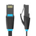 Flat Network Cable UTP CAT6 Vention IBJBF RJ45 Ethernet 1000Mbps 1m Black - Network cables<<<Cables<<<IT