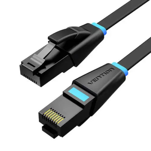 Flat Network Cable UTP CAT6 Vention IBJBS RJ45 Ethernet 1000Mbps 25m Black - Network cables<<<Cables<<<IT