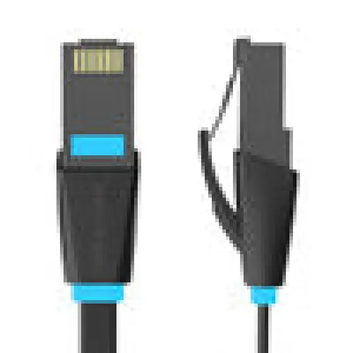 Flat Network Cable UTP CAT6 Vention IBJBS RJ45 Ethernet 1000Mbps 25m Black - Network cables<<<Cables<<<IT