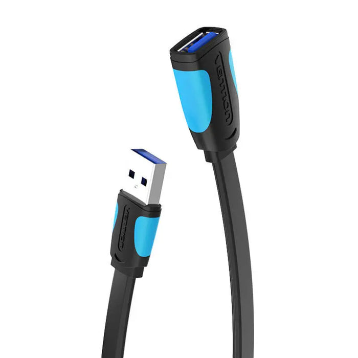 Flat USB 3.0 extender Vention VAS-A13-B150 1.5m Black - Adapters connectors and converters<<<IT Accessories<<<InnproXML
