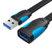 Flat USB 3.0 extender Vention VAS-A13-B300 3m Black - Adapters connectors and converters<<<IT Accessories<<<InnproXML