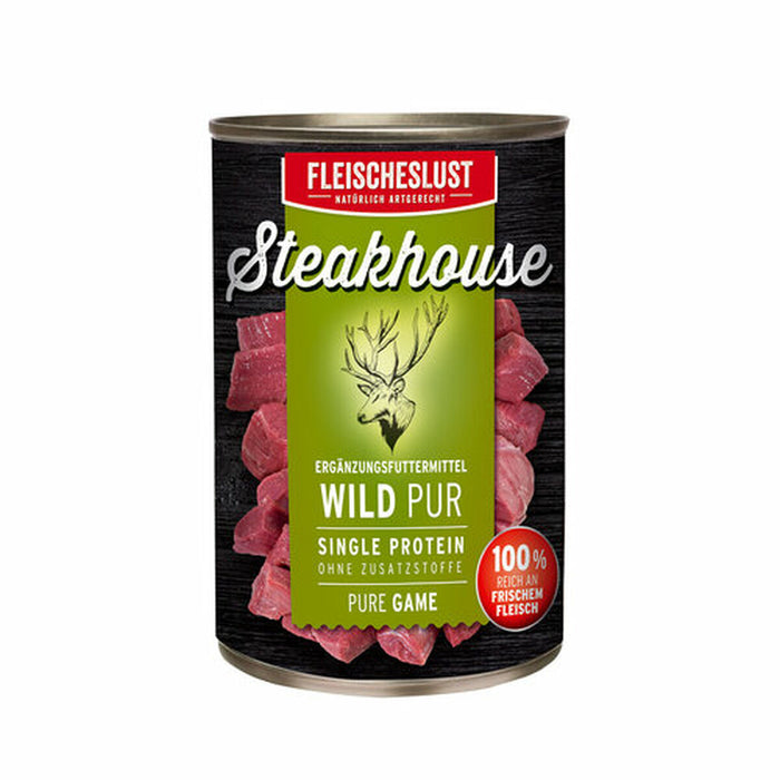 Wet food Fleischeslust Pure 800 gr Deer