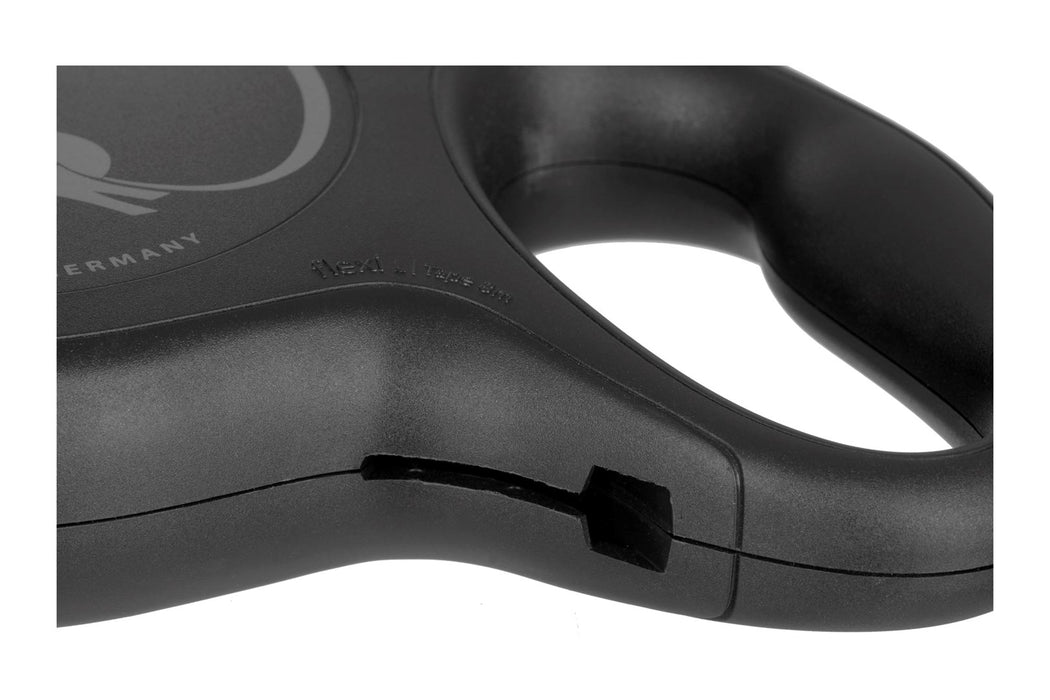 Dog Lead Flexi New Classic 8m Black Size L
