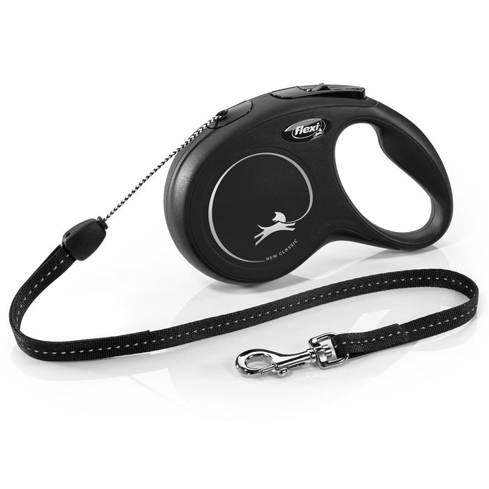Dog Lead Flexi New Classic 8 m Black Size S