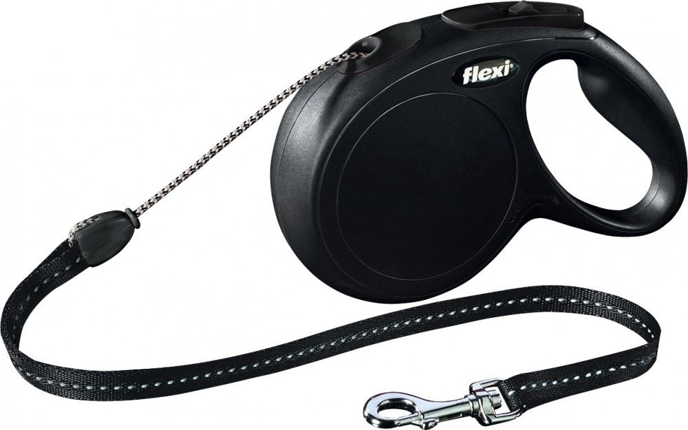 Dog Lead Flexi New Classic 8 m Black Size M