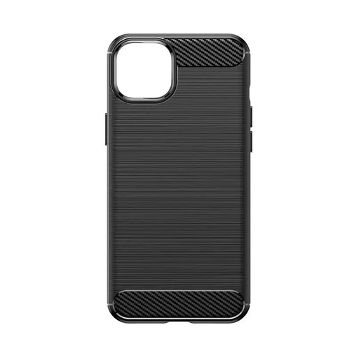 Flexible carbon pattern case for iPhone 15 Plus Carbon Case - black - Cell phone cases and covers<<<HurtelXML