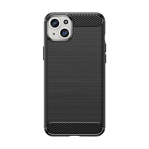 Flexible carbon pattern case for iPhone 15 Plus Carbon Case - black - Cell phone cases and covers<<<HurtelXML