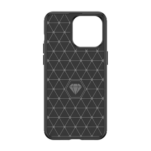Flexible carbon pattern case for iPhone 15 Pro Carbon Case - blue - Cell phone cases and covers<<<HurtelXML