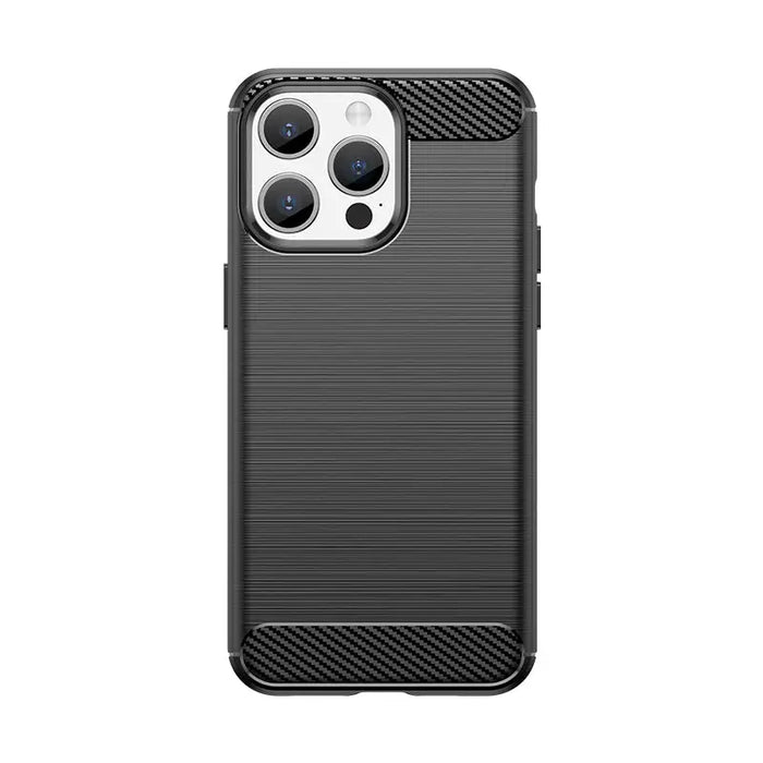 Flexible carbon pattern case for iPhone 15 Pro Max Carbon Case - black - Cell phone cases and covers<<<HurtelXML