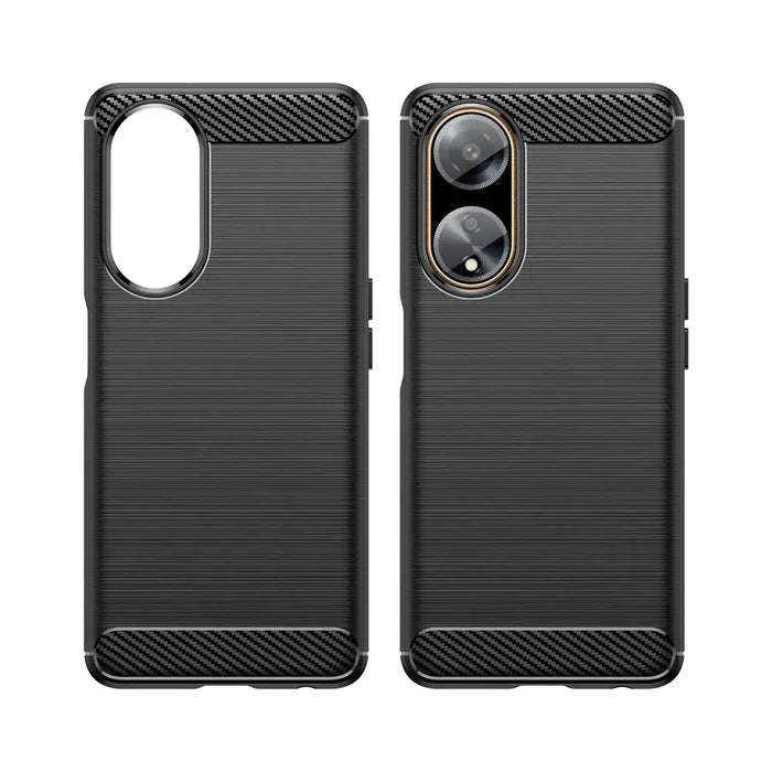 Flexible carbon pattern case for Oppo A98 5G Carbon Case - black - Cell phone cases and covers<<<HurtelXML