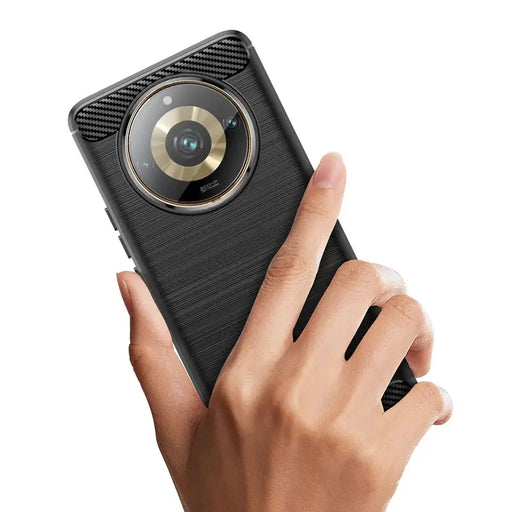 Flexible carbon pattern case for Realme 11 Pro / 11 Pro+ Carbon Case - black - Cell phone cases and covers<<<HurtelXML