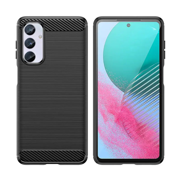 Flexible carbon pattern case for Samsung Galaxy M54 Carbon Case - black - Cell phone cases and covers<<<HurtelXML